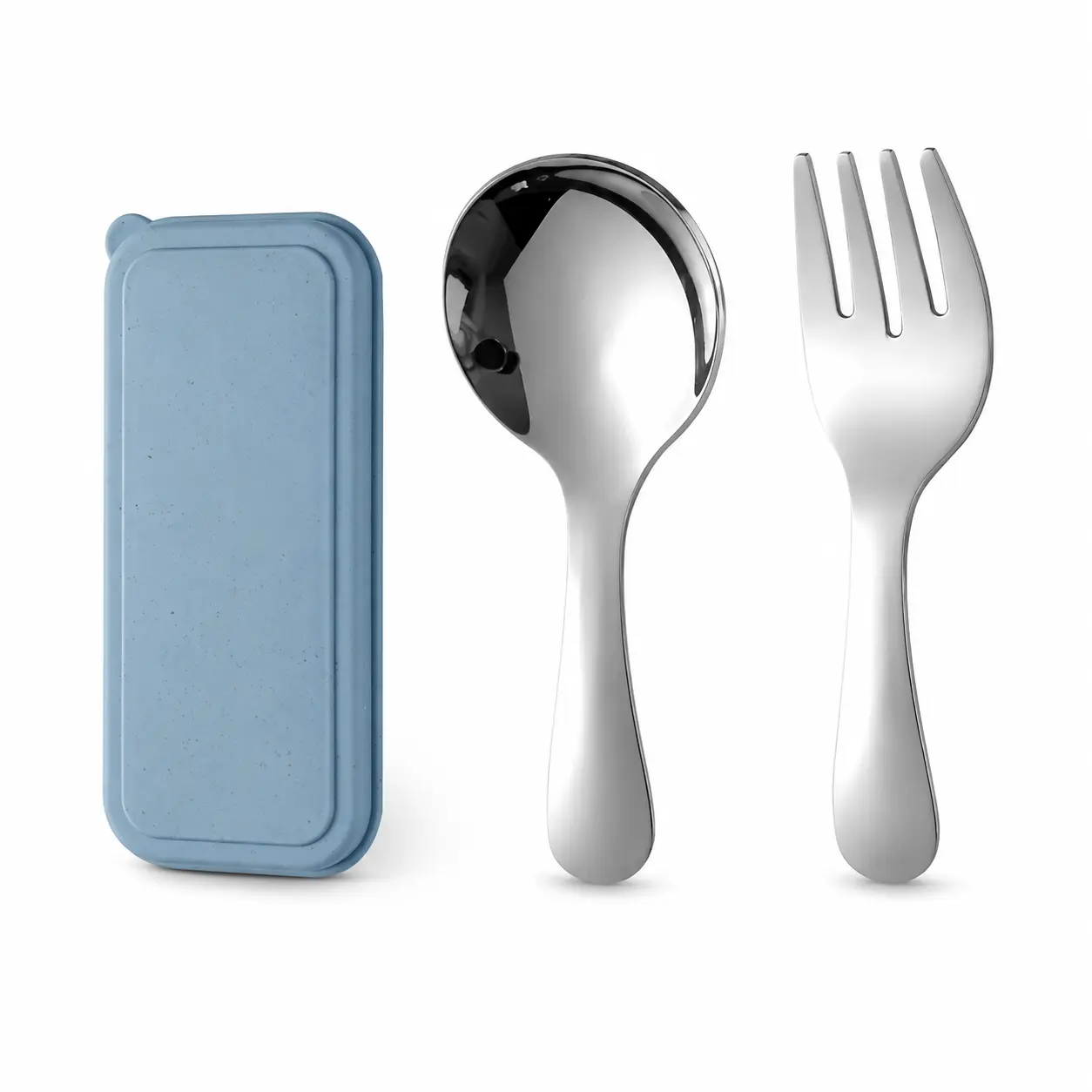 Stainless Steel Durable Cutlery Set, Camping Kitchenware, 1 Set Including Fork & Spoon & Storage Box, Portable Tableware Set for Outdoor Camping Travel -YY1