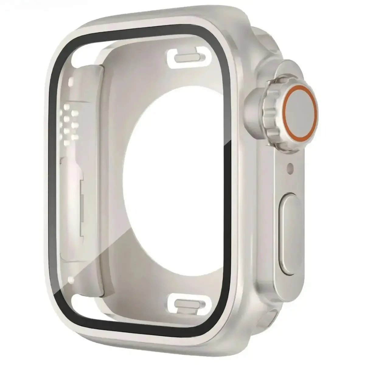 Protective Durable Slim TPU Watch Case with Built-in Screen Protector, Waterproof Full-Coverage Bumper for Daily Use, Fits 40/41/44/45mm DIY Bag Accessory