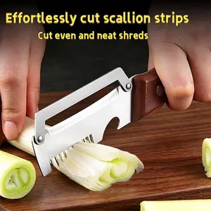3-in-1 Stainless Steel Peeler, Multifunctional Scallion Slicer Bottle Opener, Sharp Kitchen Cutting Tool，Stainless Steel Cabbage Grater, 1 Count ManualCabbage Cutting Shredder with Handle,Multifunctional Vegetable Cutter, Kitchen Utensils& Gadgets, Kitche