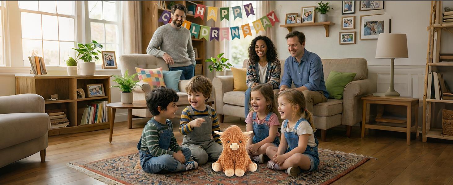 AGS Heatable Coolable Weighted Highland Cow Stuffed Animals Plushie, Microwavable Heating Pad for Period Cramps & Pain, Lavender Scented Cow Plush Toys for Stress, Highland Cow Gifts for Women