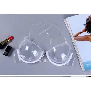 3 PCS Disposable Deep U Push Up Wireless Bra Adjustable Detachable Straps Side Wing Sexy Women Lingerie
