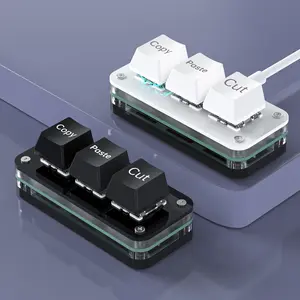 Macropad Macro Programming Keyboard RGB Mini Hot Swap Gaming Custom Knob Keypads Red Switch 3 Keys Knob For Photoshop Multimedia