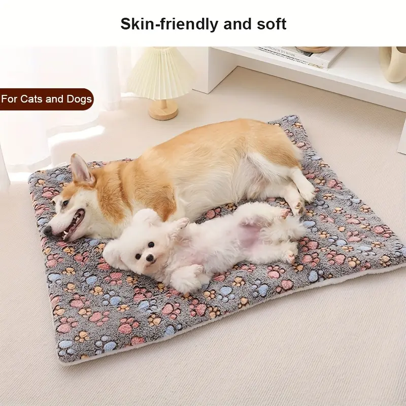 Thick Pet Bed Cushion, Soft Pet Sleeping Pad For Autumn And Winter To Keep Pets Warm Christmas Gift indoor home use