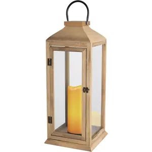 Extra Large Decorative Lanterns - 27.5in IP65 Waterproof Lantern with Flameless Candles, for Home Decor, Indoor Outdoor, Front Porch, Garden, Farmhouse Weddings Style