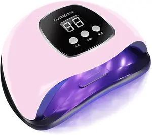 BIGBEAR UV Light for Nails, 48W UV LED Nail Lamp for Gel Polish, Fast Nail Dryer with Automatic Sensor, 3 Timer Setting, Small and Portable, LED Nail Light for Fingernail and Toenail