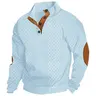 Men's retro casual color-matched jacquard button-up pullover hoodie, regular fit casual long-sleeved pullover with hood, suitable for spring and autumn seasons, fashionable men's knitwear, the top choice for daily wear