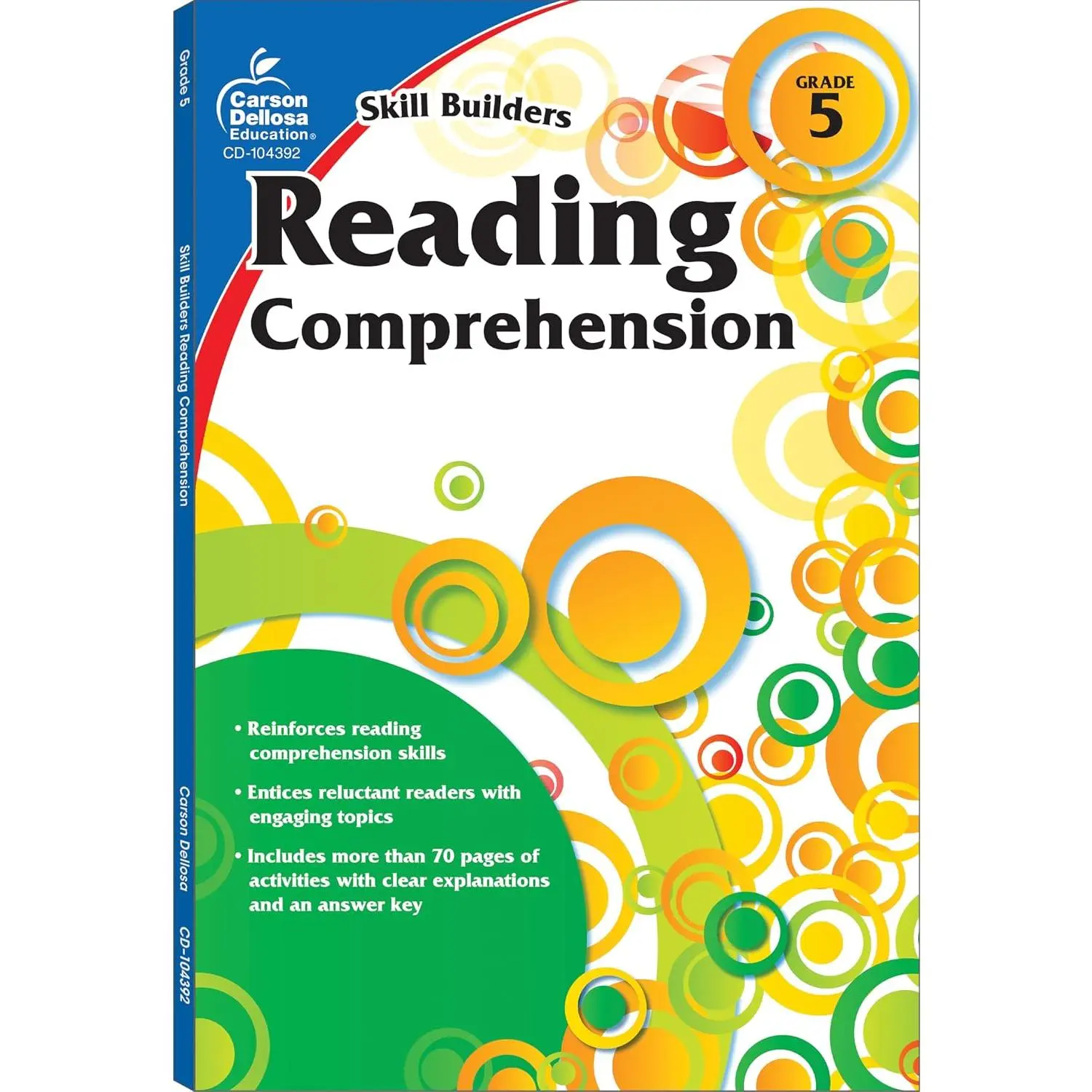 Carson Dellosa Skill Builders Reading Comprehension 5th Grade Workbook, Fiction and Nonfiction Passages, Greek Mythology, and , Classroom or Homeschool Curriculum - Paperback