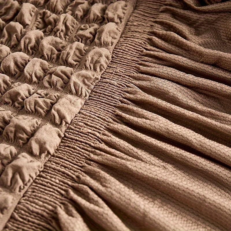 Solid Color Sofa Cover, 1 Set Non-slip Sofa Slipcover, Elastic Sofa Slipcover, Dustproof Sofa Protector, Sofa Protective Cover for Home Living Room