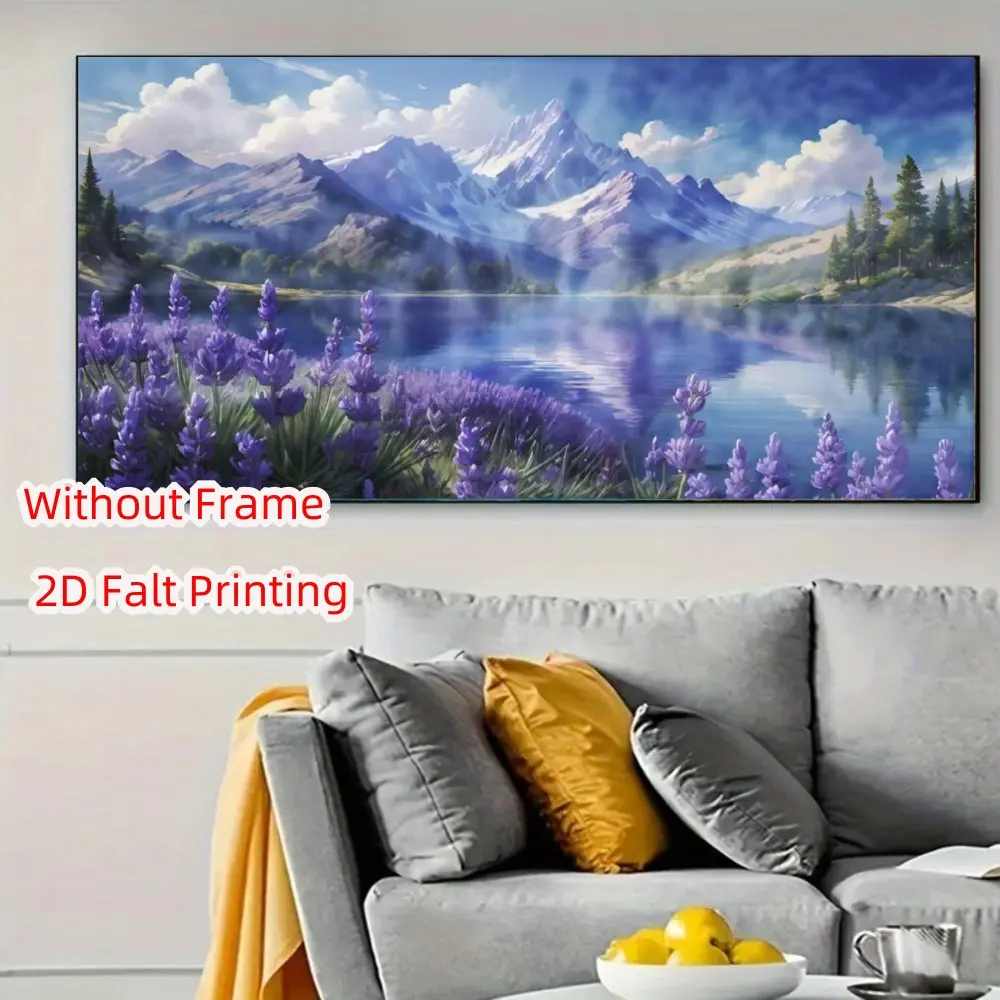Large Landscape Floral Diamond Painting Kit, Adult DIY 5D Diamond Art Craft, Home Wall Decor, Beginner Friendly, Full Round Diamonds, Unframed
