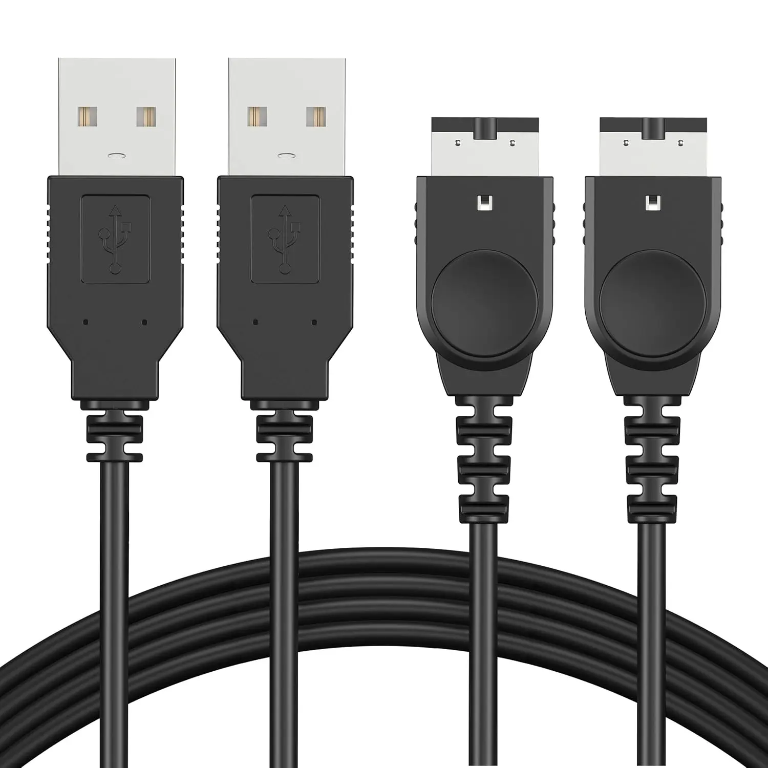 GBA SP Charger Cable - 2 Pack 3.9 ft USB Power Cord for Original Nintendo Gameboy Advance SP, Nintendo DS (NDS), 3.9 Ft Cable