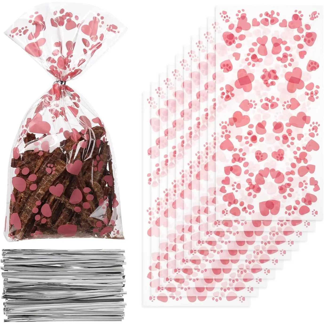 100   Bags  Cellophane Bags for    Party
