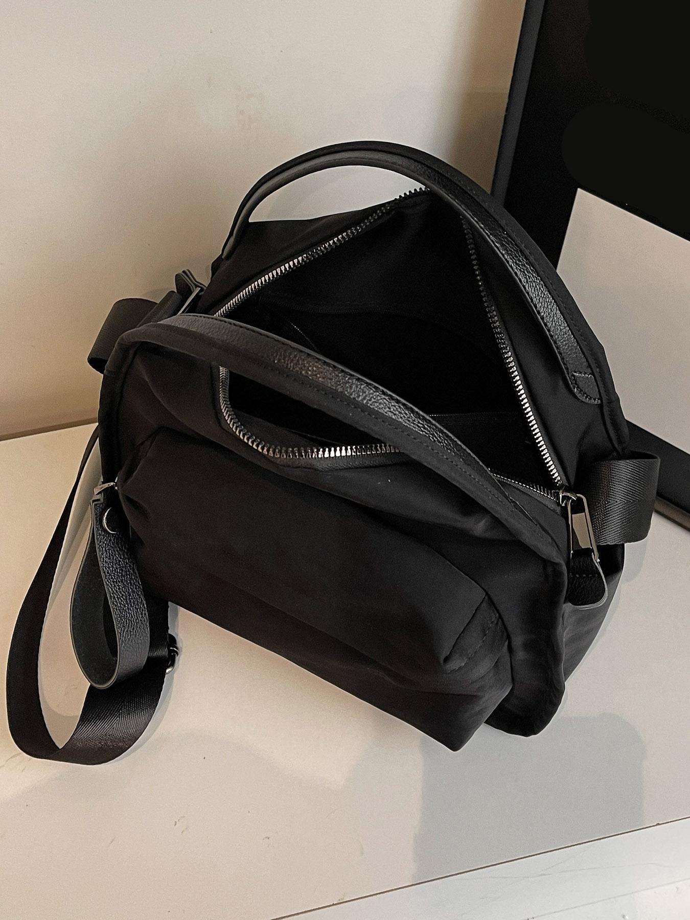 Women's Elegant Solid Color Shoulder Bag, Fashionable Zipper Crossbody Bag for Daily Use, 2025 Fall & Winter Versatile High-quality Daily Commuting Bag, Casual Commuter Bag