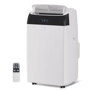 Garvee Powerful 14,000 BTU Inverter Portable Air Conditioner & Heat Pump - Dual Hose, Quiet Energy-Efficient Cooling & Heating - Dehumidifier, Adjustable Fan Speeds, Remote Control - For Rooms up to 450 Sq Ft