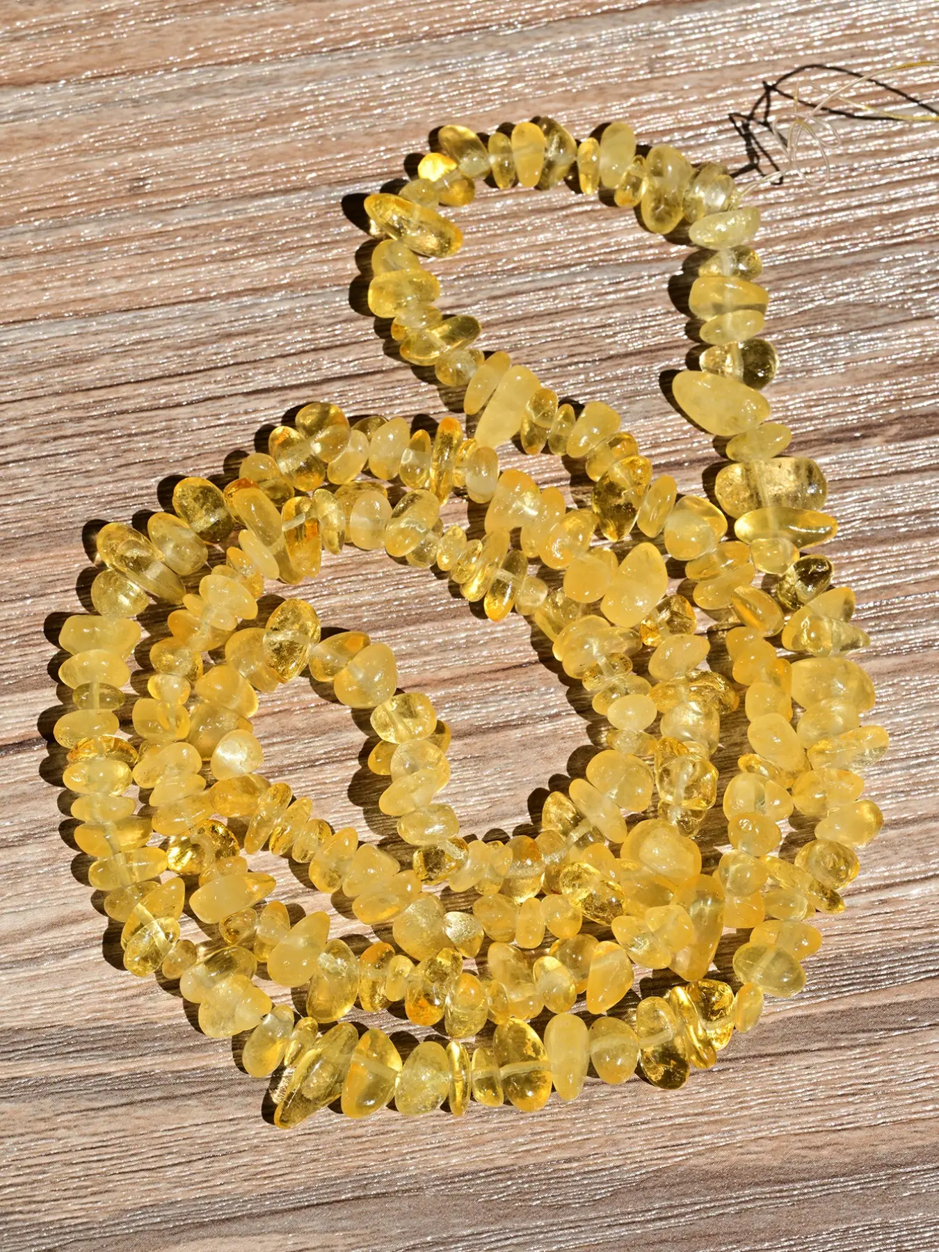 Irregular Natural Citrine Beads - Healing Crystals Beads for Jewelry Making, Handmade Necklaces, Bracelets, Earrings and Anklet Accessories, DIY Women's Jewelry, Length: 80cm/31.5 inches