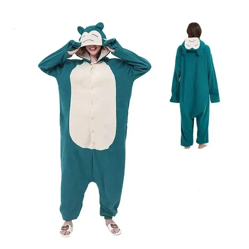 Snorlax Squirtle Mewtwo Onesie Kigurumi Gengar Cosplay Costume Halloween Adult Anime Cat Eevee Pajamas Pijama