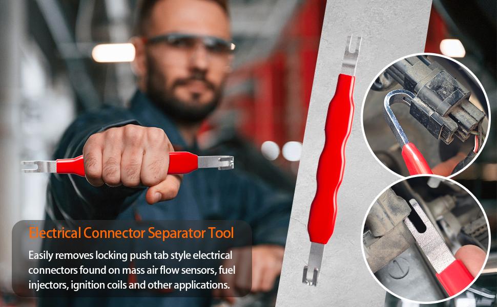 2 Pcs Automotive Electrical Terminal Connector Separator Removal Tool, Plug Connector Disconnect Tool, Universal Electrical Tools for Cars