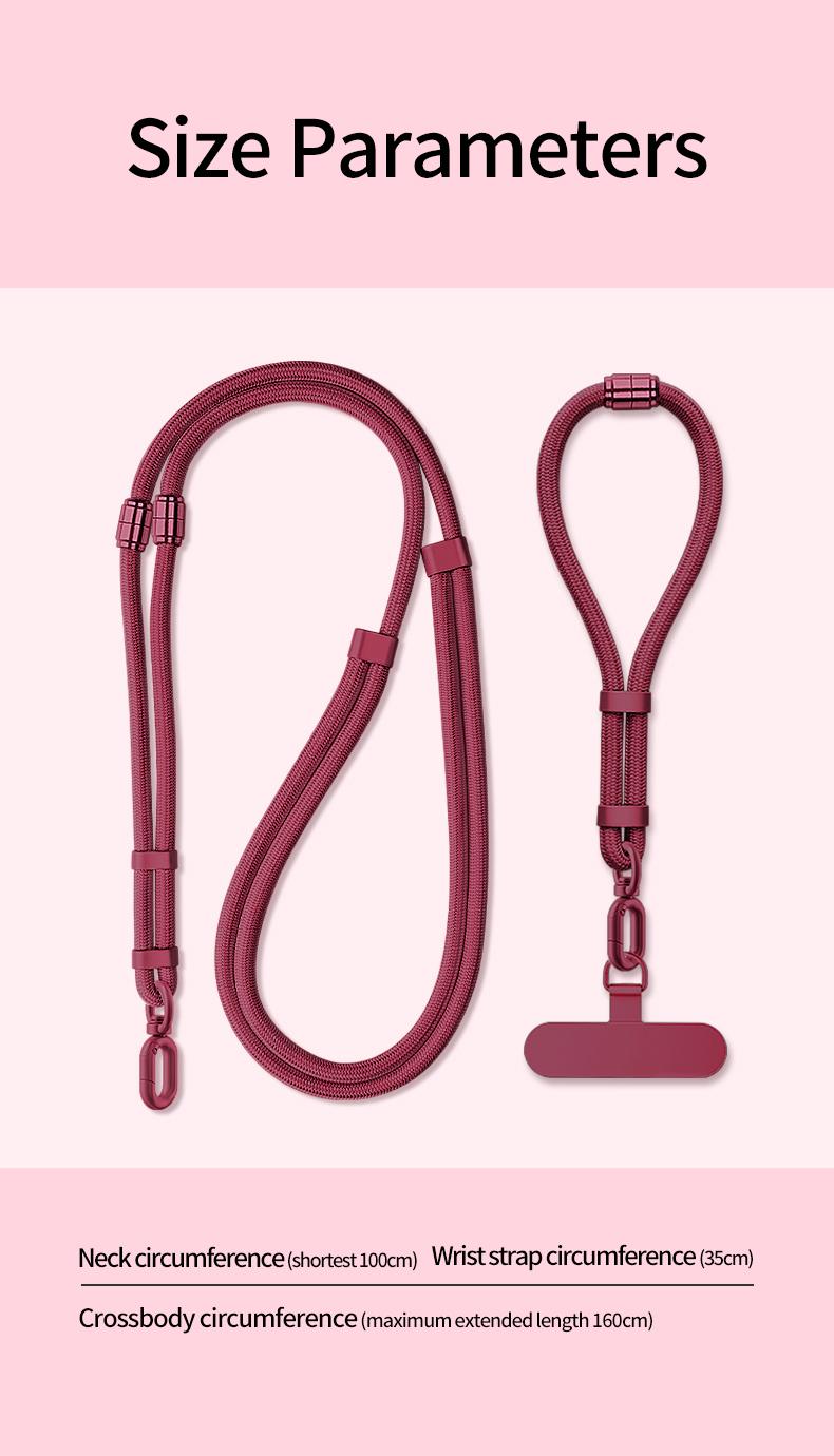 Adjustable 3-in-1 Phone Lanyard Strap Crossbody Neck Wrist Wear Anti-Theft Anti-Drop Universal Holder with Secure Clip for Men Women Durable Stylish featured  deals Nylon
