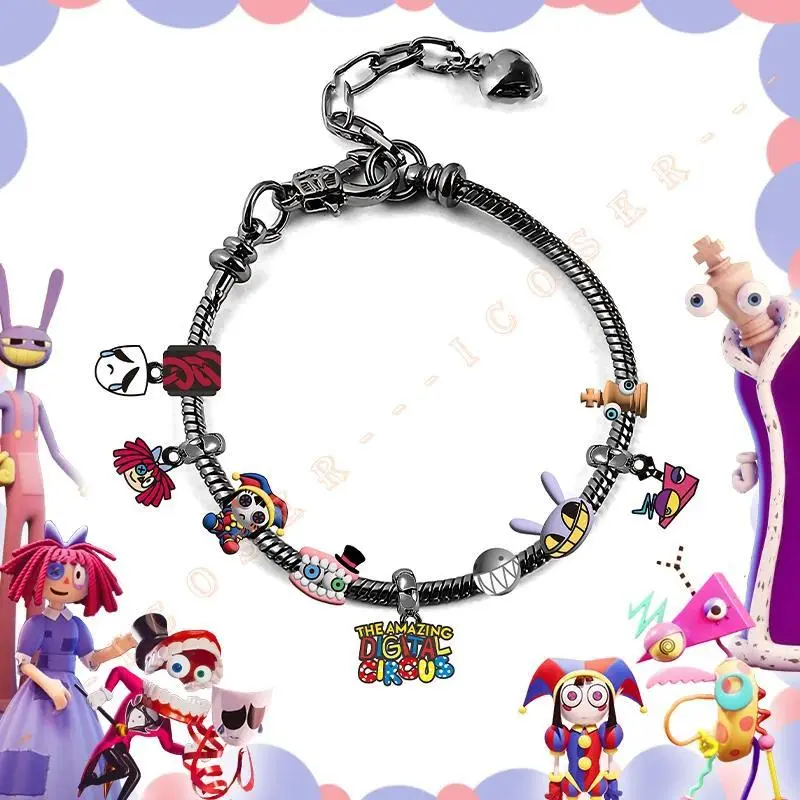2026 new hot item The Amazing Digital Circus Pomni Ragatha Cosplay Bracelets Jax Caine for Kids Christmas Birthday Gifts Accessory Pendant Props