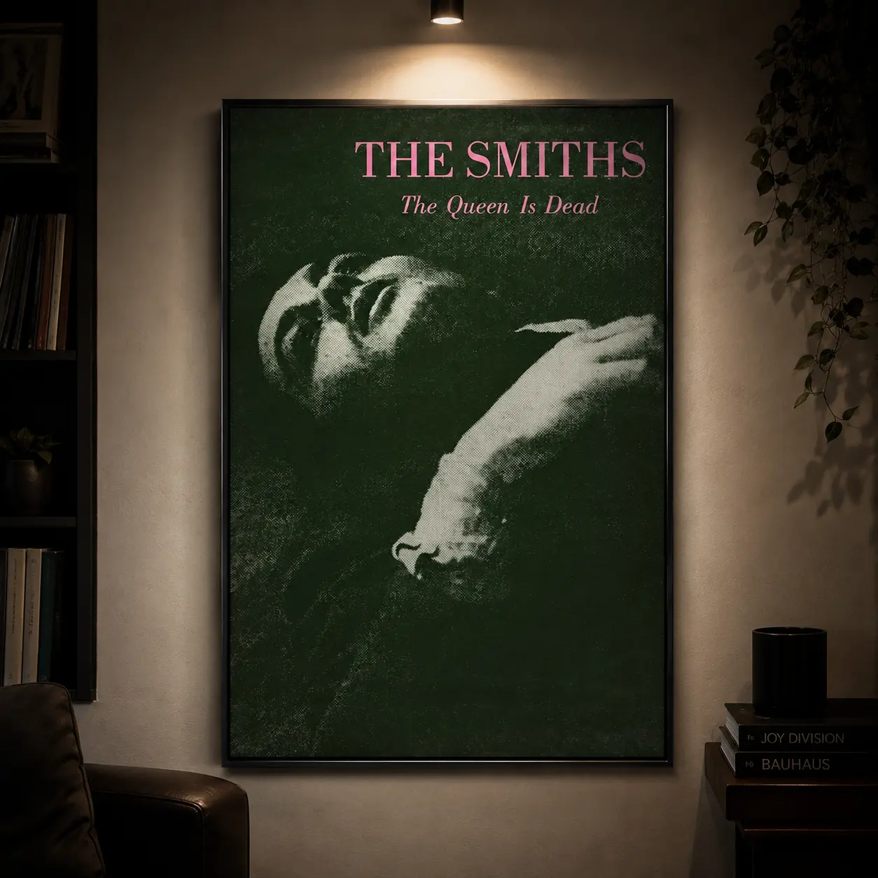 The Smiths The Queen Is Dead Album Cover Poster, Decorative Music Wall Art, Trendy Bedroom Bathroom Decor, Funky Canvas Wall Art Print, Artistic Photo Poster, Retro Indie Music Artwork for Home Decoration and Music Fans