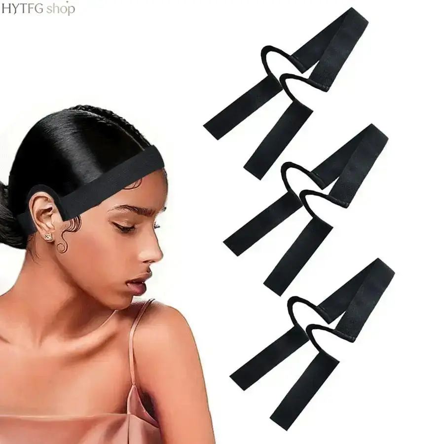 Elastic Lace Melting Band for Lace‑Front Wigs, Ear‑Free No‑Pressure Edge Wrap, Stretch‑Fabric Wig Securing Strap, Comfortable Styling Accessory for Tucking Baby Hairs & Smoothing Lace Edges for Daily Wig‑Install Applications