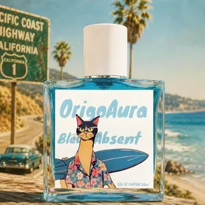 Origoaura Not Present Eau De Parfum 50ML, Iconic Sea Blue Perfume Bottle, Magnetic Cap Design, Fresh Citrus Woody Scent