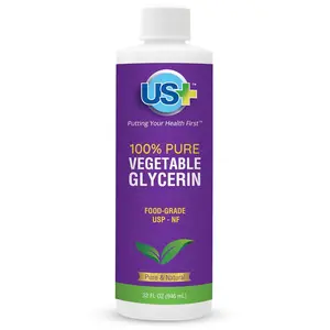 32oz 100% Pure Vegetable Glycerin - Pharmaceutical & Food Grade (USP) - All-Natural Moisturizer & Cleanser - For Skin, Hair, Soaps and More