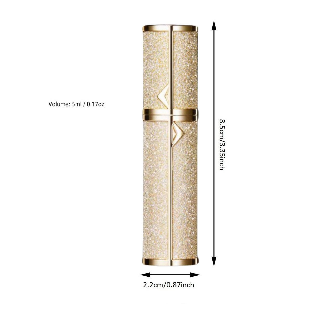 Pink Sparkling Travel Perfume Bottle, 1 Count Refillable Atomizer, Perfume Atomizer Bottle for Travel, Scent Sprayer Pump Fill Tool