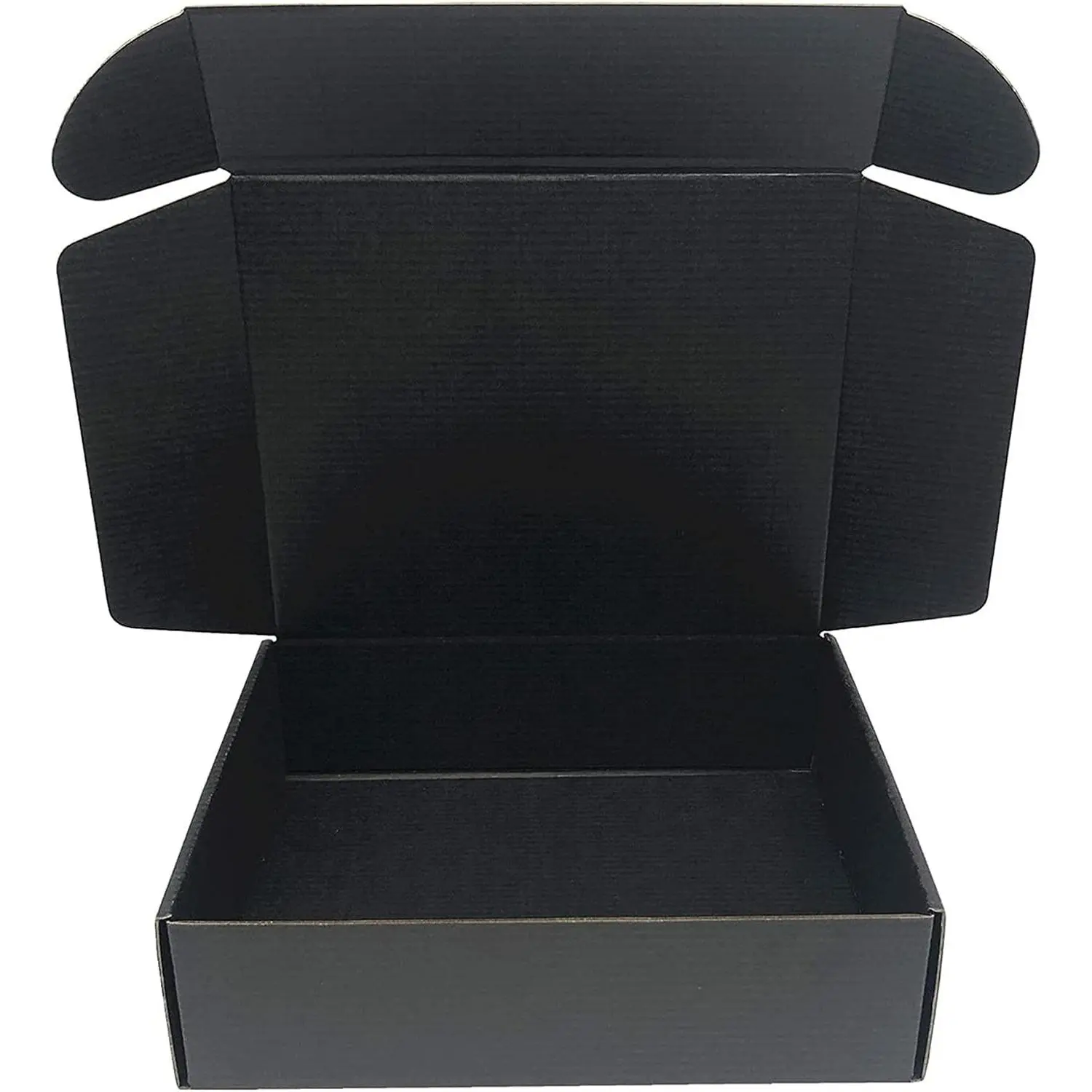Black Cardboard Shipping Box 6x4x2.3 Inch Corrugated Packaging Storage Boxes 5 Pack (Inside Size: 5.3 x 3.8 x 2.1")