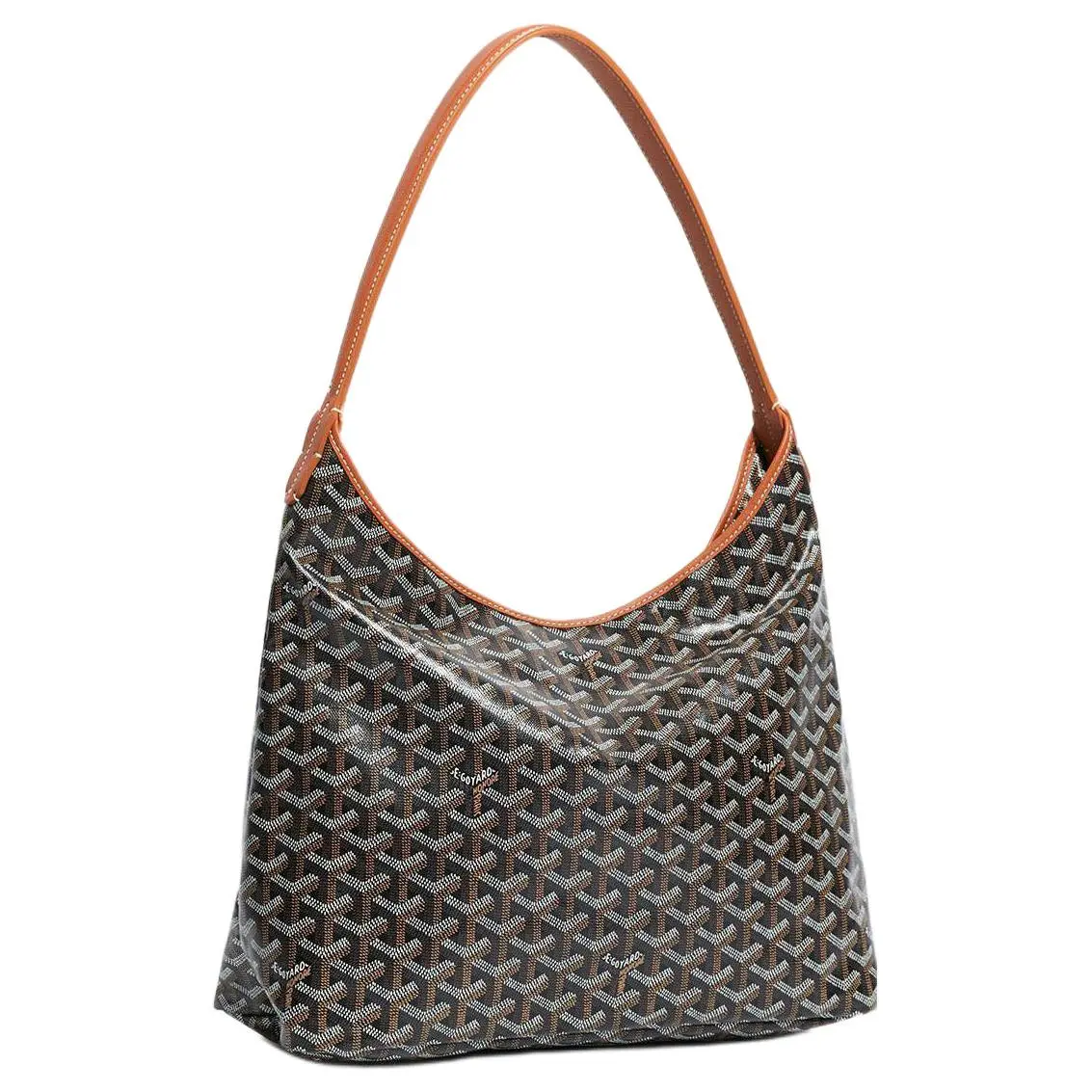 Goyard Bohème Hobo Bag for Women – Structured Canvas and Leather Crossbody Purse in Brown
