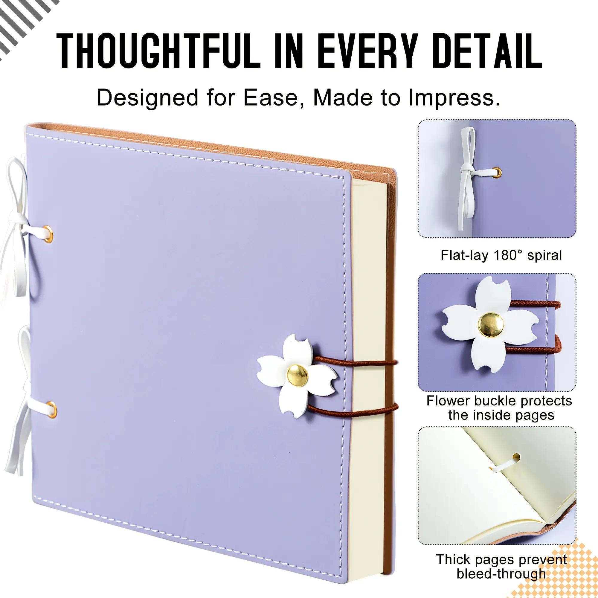 6x6-Inch Scrapbook | 240 Pages, Thickened Blank Pages; Wedding Album, Personalized Photo Album; Gift for Girlfriend, Boyfriend, or Family | Creative Handmade Gift with a Special Touch