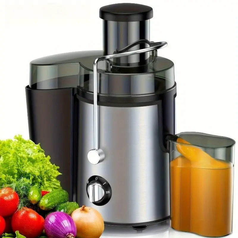 1000W 3 Speeds Centrifugal Juicer Machine, 3" Big Mouth Feed Chute, BPA Free, Easy to Clean with Cleaning Brush, Suitable for Home, Black