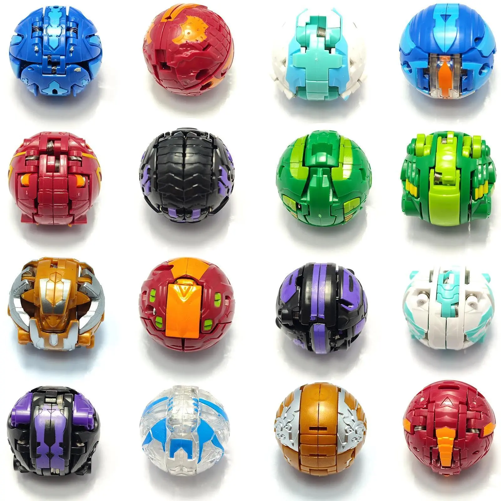 Bakuganes Battle Ball Catapult Battle Platform Card Monster Action Toys deformable animal Collection Toys Gifts for Children, Round, Anime Design