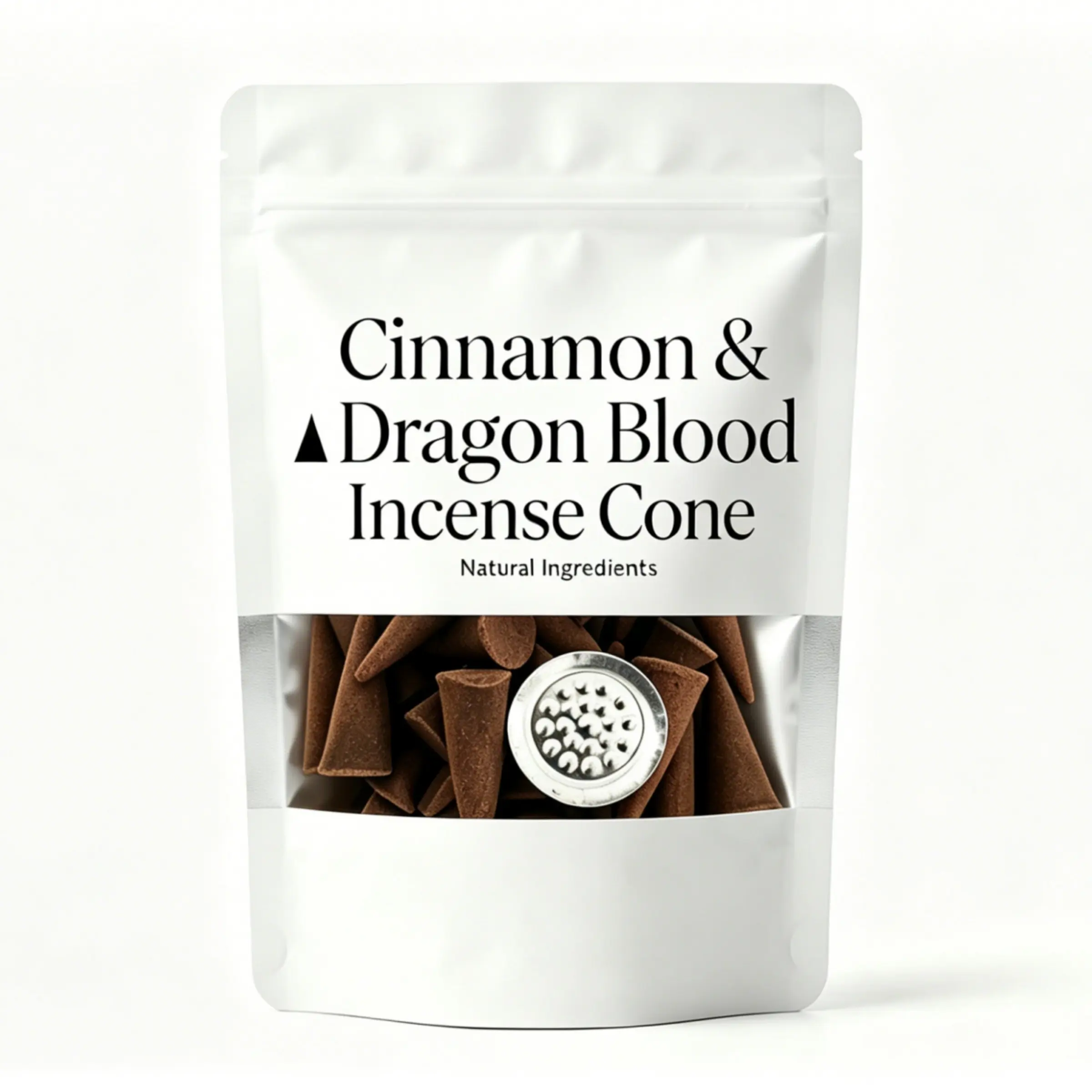 Cinnamon Dragon Blood Incense Cones, 57pcs Bag, 20min Long Burn, 1.57inch Tall, Meditation Yoga, Home Spa, Sleep Aid, Wholesale Available