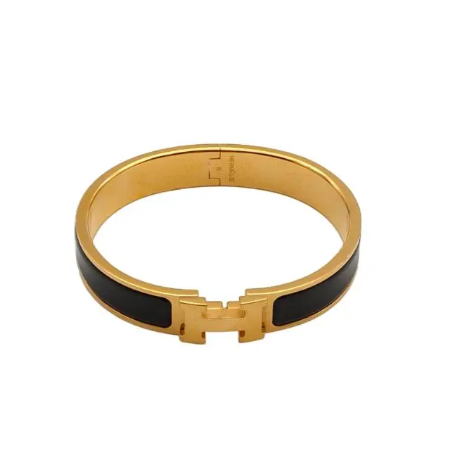 Pre-owned HERMES Clic H Enamel H Buckle Bracelet P226055434