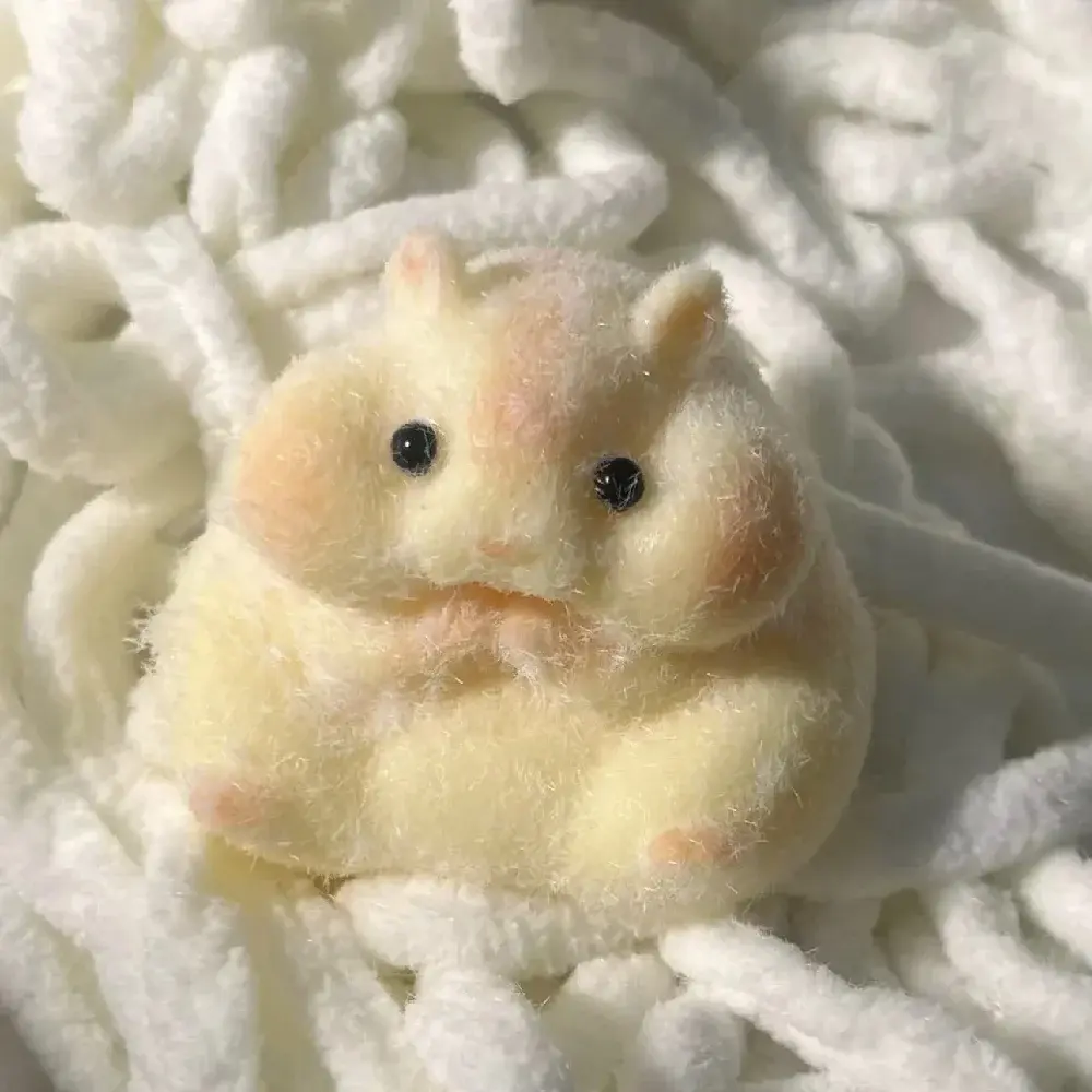 Squishy Hamster Toy | Super Soft Mochi Silicone Fidget for Stress Relief & Cute Desk Decor | Handmade & Adorable Gift
