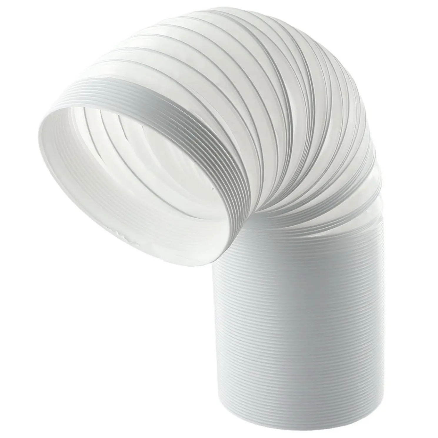 Portable Air Conditioner Vent Hose, 5.9 Inch (150 mm) AC Exhaust Hose Replacement, Steel Wire Reinforced Flexible Vent Tube, Clockwise & Counter-Clockwise, 1.5m & 2m Options, Connector Available