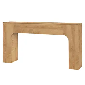 Rustic Farmhouse Console Table - 47/63 Inch Slim Wooden Entryway Table for Living Room, Hallway, or Behind Sofa - Narrow Foyer Furniture