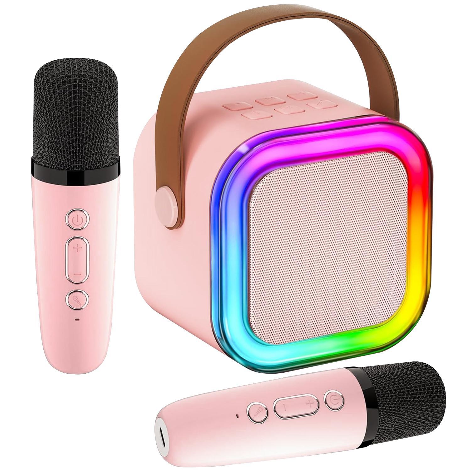 Portable Wireless Karaoke Machine for Adults and Kids, Rechargeable Battery, Handheld Speaker with Mic, Perfect for Parties and Gifts