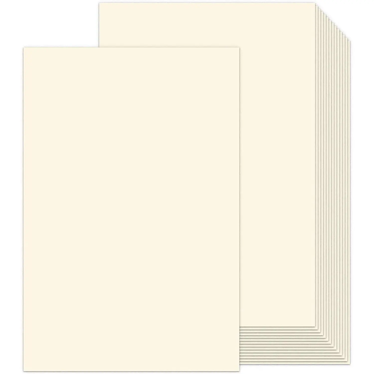 12x18 Cream Cardstock 100 Pack, 80lb Thick Cardstock Ivory, Heavyweight Card Stock Construction Paper for Printing, Posters, Cover, Brochure, Flyer and DIYs