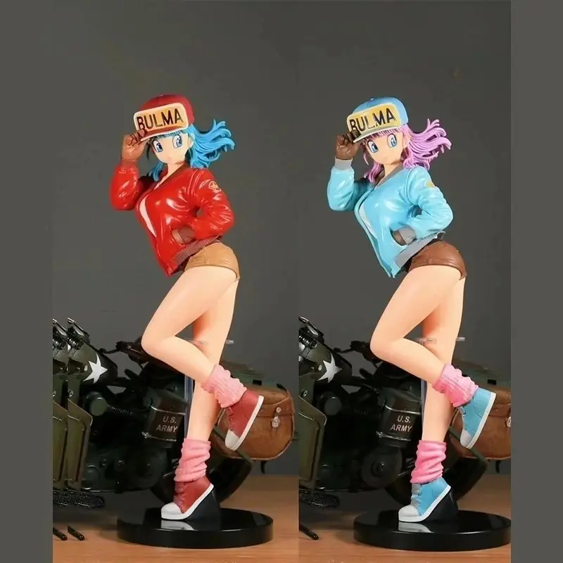 7.87in/26cm Anime Figure Dragon Ball Z Bulma Action Figures Pvc Statue Model Collection Desk Decora Doll Gifts Figurine Doll