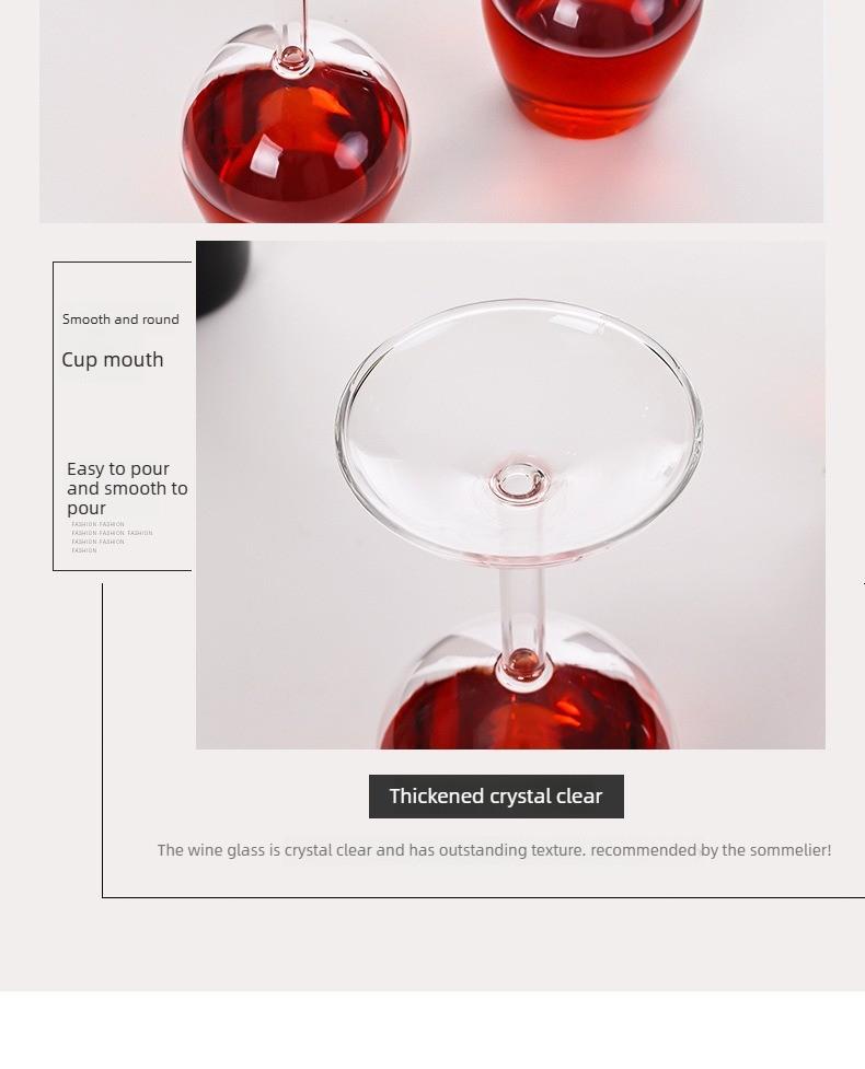 Upside Down Wine Glass, Creative Borosilicate Stemware, Unique Spill-Resistant Design, Durable Party Glassware for Wine, Cocktails, Gatherings