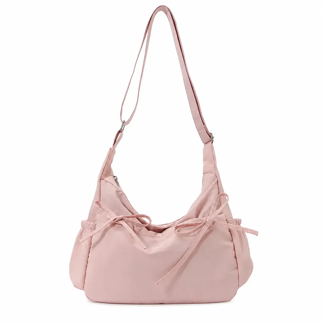 Spacious Everyday Tote Bag for Work and Shopping — Lightweight Durable Polyester Crossbody Shoulder Bag with Adjustable Strap, Minimalist Solid Color Design, Roomy Main Compartment and Interior Pockets, Ideal for Commuting, Travel, or Casual Daily Use