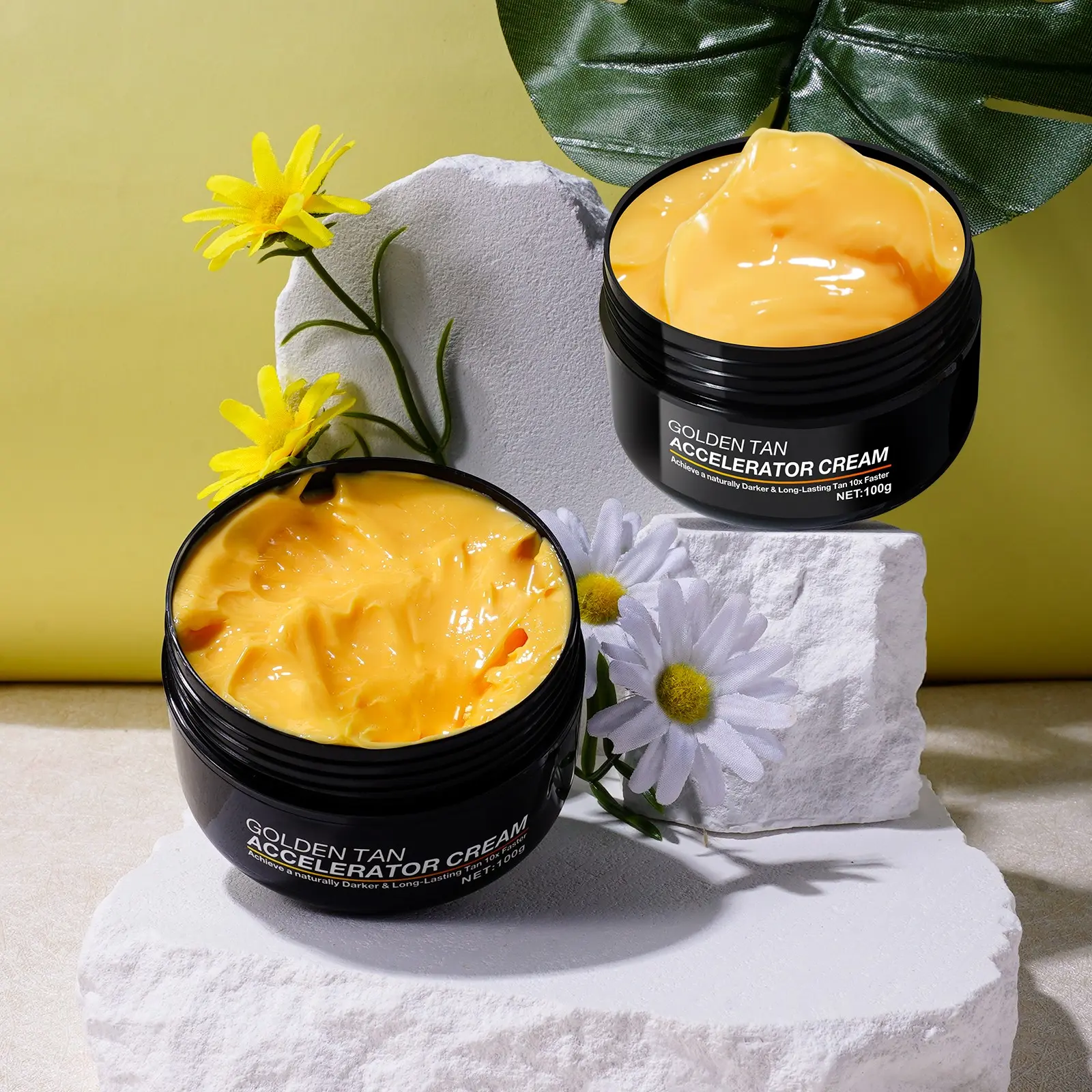 Sefudun Golden Bronze Bronzer Balm, Summer Beach Outdoor Tan Cream, Smooth Absorbing Moisturizing Body Lotion, Suitable for All Skin Types