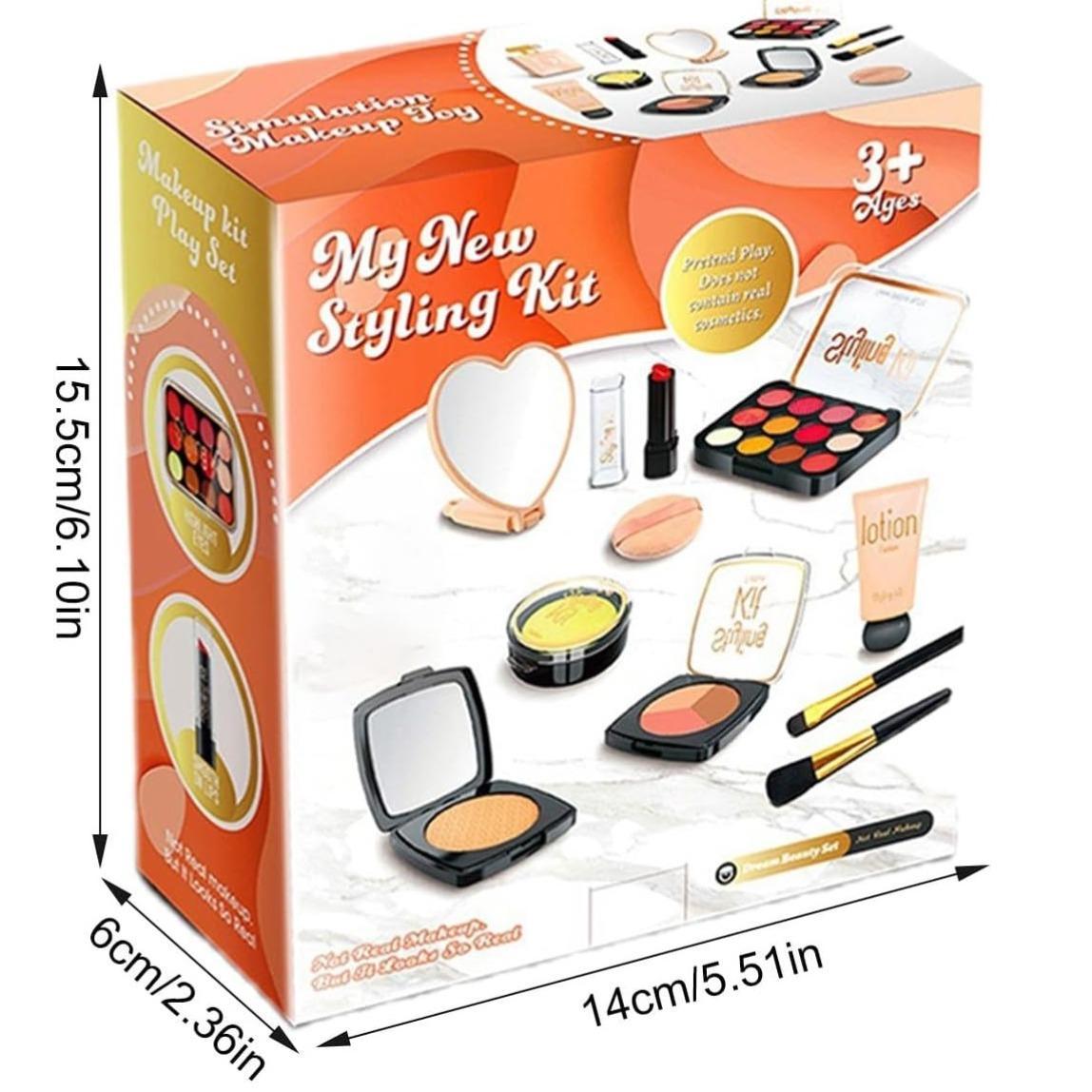 Pretend Makeup Toy, 1 Set Simulation Cosmetic Toy, Pretend Play Makeup Toy for Girls, Birthday Gift for Kids