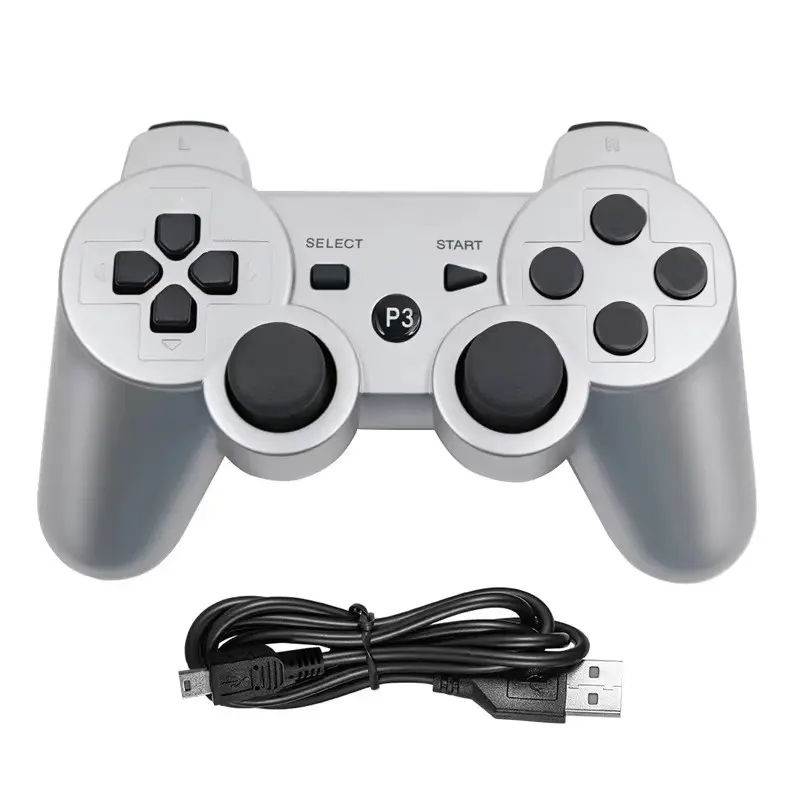 BT Wireless Video Game Controller - Dual Vibration External Gamepad Joypad, Console Accessory for PS3