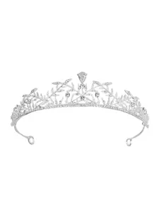 European and American Exquisite Bridal Zircon Crown Princess Birthday Tiara Wedding Headpiece