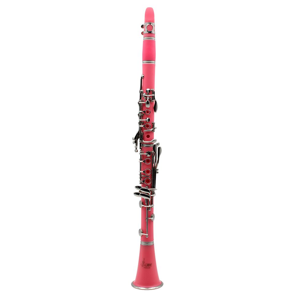 Bb Clarinet, 17 Nickel Keys Bb Clarinet, Woodwind Instrument for Students, Musical Instrument for Beginners, Music Accessories