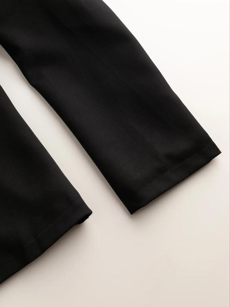 Women's Solid Color Button Front Blazer, Casual Long Sleeve Lapel Neckline Outerwear for Work Office Business, Ladies Spring & Fall Clothes, Business Casual Outfits Women, Fall Clothing Women, Womenswear