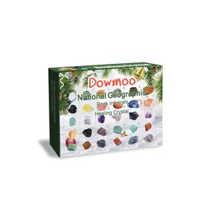 24-grid Ore Gift Box Blind Box, Christmas Surprise Gift Multi-color Ore Countdown Blind Box Toy