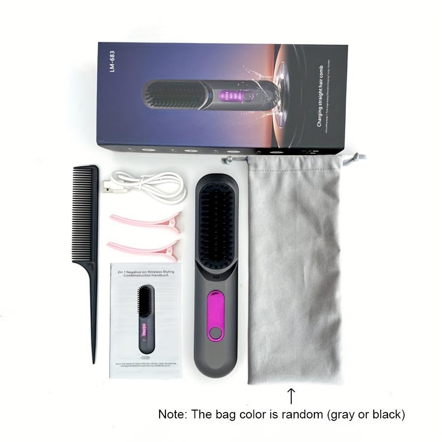 Portable Hair Straightening Comb, Multi-purpose Straightening Comb for Travel, Mini Hot Comb, Hair Styling Tool for Women and Men